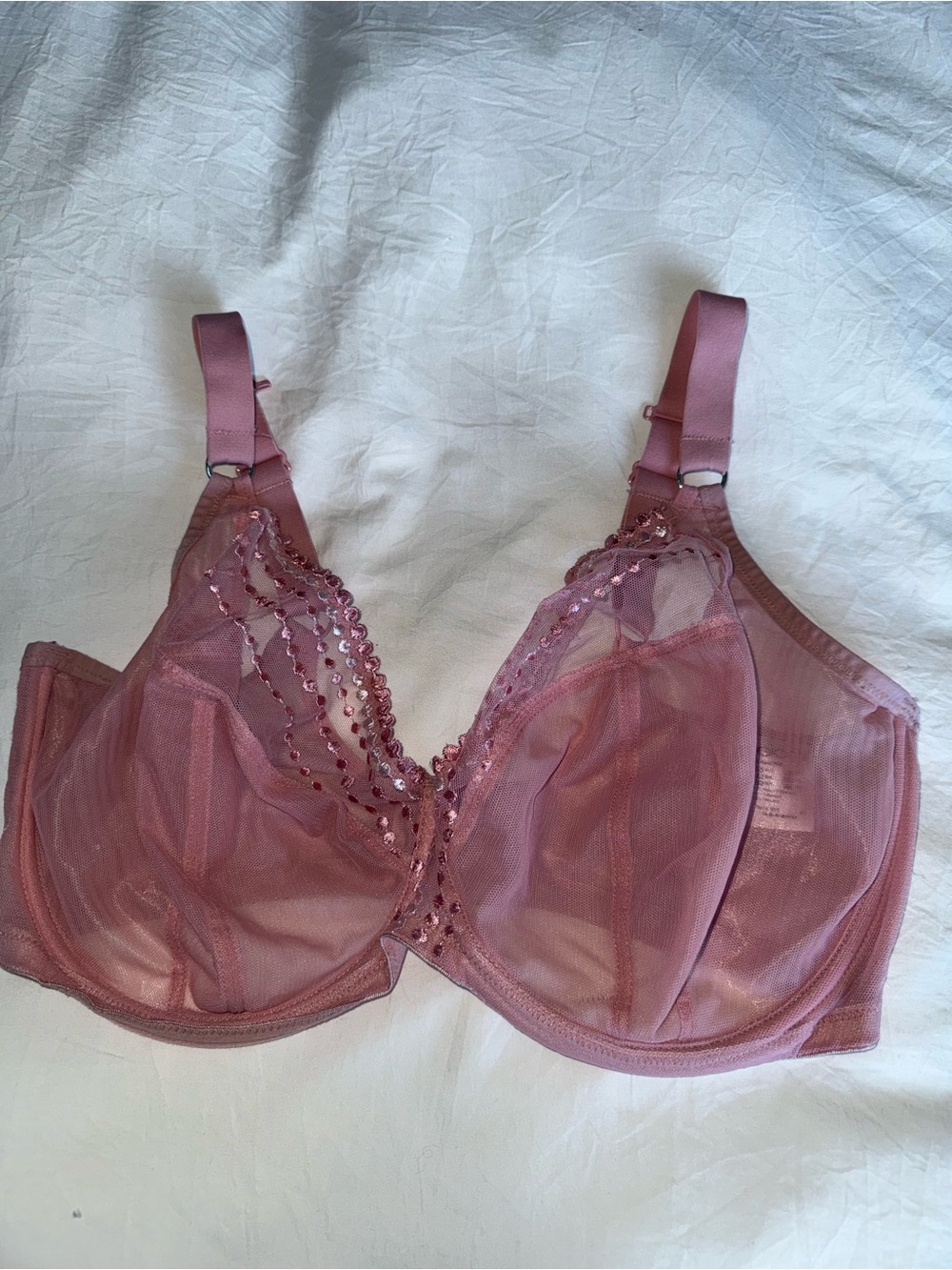 Elomi Matilda Plunge Bra Rose Pink UK 36H US 36K EL8900